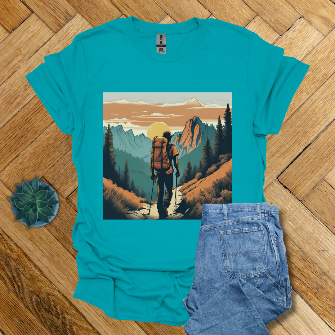 Hiking Trails Evening Sun- T Shirt